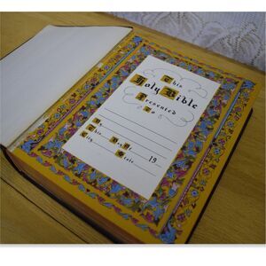 Hertel Holy Bible 1957 Family Marriage Records New Standard Reference Dictionary